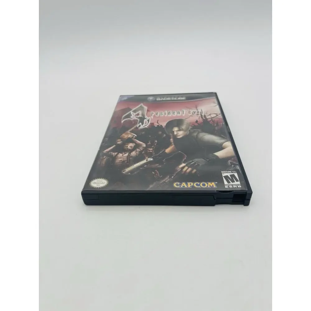 Resident Evil 4 Nintendo GameCube Complete CIB Black Label VG+ Condition